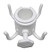 Qualyty Beach Umbrella Hanging Hook for Towels, Cameras, Bags, Sunglasses, 4-Prong Plastic Beach Umbrella Hook Hanging, Pool Accessories, Durable, White, Beach Bag Included