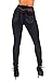 Style G536- Colombian Design, High Waist, Butt Lift, Levanta Cola, Skinny Jeans in Black Size 13