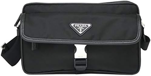 Amazon プラダ ショルダーバッグ 2vh074 064 F0002 V Ooo Tessuto Saffiano Nero テスート ナイロン Xサフィアーノレザー メンズ トライアングルロゴ 並行輸入品 Prada プラダ ショルダーバッグ