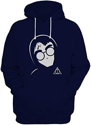 Being Desi Harry Potter Hoodie Sweatshirt: Harry Face Hoodie Sweatshirt for Men and Women.