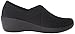 crocs Women's Busy Day Stretch Asymmetrical Wedge , Black/Black, 7 M US