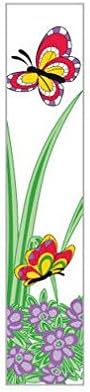 Pack of 3 Wheelie Bin House Numbers - Butterfly Number 1
