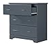 STORK CRAFT Brookside 3 Drawer Dresser (Gray) – Baby and Kids Bedroom Organizer, Nursery Chest, Storage Dresser With Drawers, Universal Design