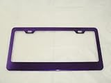 Purple Stainless Steel License Plate Frame