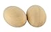 Samyo Unpainted Wooden Eggs for Easter, Spring Crafts, and Displays 2- 1/2 Inches x 1- 3/4 Inches (Pack of 12)