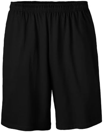 Soffe Mens Nylon Mini-Mesh Fitness Short Black Medium at Amazon