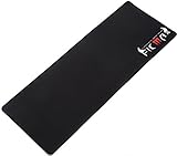 Ficmax Extended Large Gaming Mouse Desk Pad Mat With Smooth Cloth Surface & Non-slip Rubber Base, Black, 3mm Thick, Size 31.5 X 11.8 X 0.12 Inches