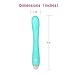 YISSDA Heated Vibrators Trigger Point, Warming Function Vibe with 8 Modes Rechargeable, Waterproof Vibrator, Cyan