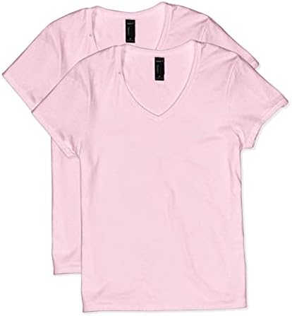 Hanes Women's Short Sleeve V-Neck T 