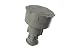PCC2000 Replacement Rotating Head (Light Gray) primary