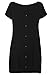 Happy Mama. Womens Labor Delivery Hospital Gown Breastfeeding Maternity. 097p (Black, US 12/14, XL)