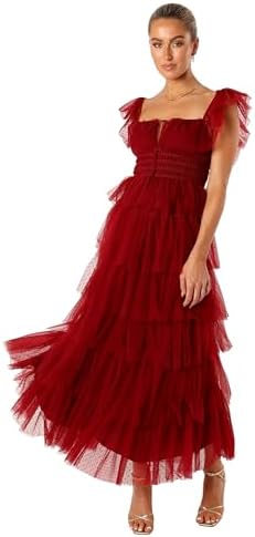 Petal & Pup Betina Bow Front Maxi Dress - Black XS at Amazon Women's  Clothing store
