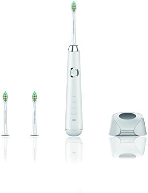 Hanasco H-3 Sonic Electric Toothbrush Diamond Clean Rechargeable Wireless Charging Base 4 Brushing Models(White)