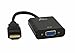 Ableconn HDMI2VGAA Active HDMI to VGA Adapter Converter with 2.5 Feet Micro USB Power Cable (Gold Plated) - up to 1920x1200 / 1920x1080 (1080p) - HDMI to VGA HD15 Monitor