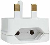 Mr.Gadget's Solutions 5A EU to UK Plug Converter 2 to 3 Pin White view 2