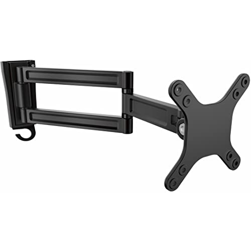Startech.Com Bras D'Écran À Montage Mural - Double Pivot - Support Mural Pour Moniteur Plat À Fixation Vesa Jusqu'À 27" 15 Kg (Armwallds)
