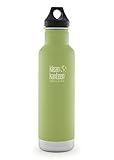 Klean Kanteen Bamboo Leaf Classic Vacuum Insulated Storage with Loop Cap, 20-Ounce