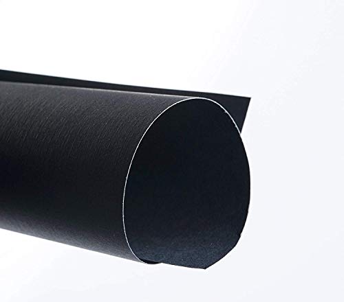 BNC Linen Texture Paper Presentation Covers, 8.75"X11.25", Black Color, Pack of 100 - Thumbnail 3