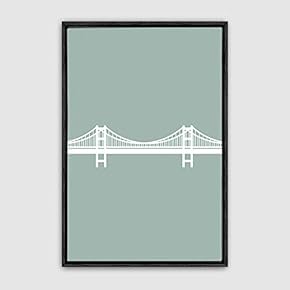 Framed Canvas Wall Art Minimalistic Painting Canvas Prints Home Artwork Decoration for Living Room,Bedroom - 16x24 inches