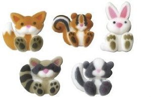 BundleOfBeauty Item#33955- Woodlands Edible Sugar Cupcake & Cake Decoration Topper-Pack of 16