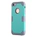 Asstar 3 in 1 Hard PC+ Soft TPU Impact Protection Heavy Duty Shockproof Full-Body Protective Case for Apple iPhone SE / iPhone 5 5S - Mint grey