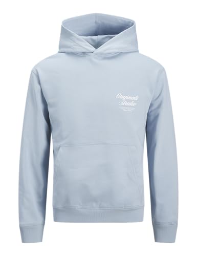 JACK & JONES Jornorrebro Typo Back Sweat Hood S Mni, Skyway, 128 Bambino
