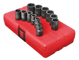 Click Here to See More Images 3/8 Inch Dr. Standard Impact Socket Set 13 Pc. Metric -2Pack