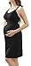 iLoveSIA 3PCS Women's Maternity Breastfeeding Dress Nursing Nightgown Black Size M Fit 34BC 32CD 36A