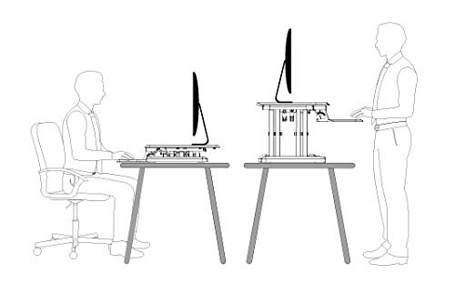 EFURNIT Standing Desktop Series 151, holz, Schwarz , 99,06 cm: Amazon