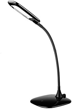 HJD Light Black Ultra-thin Portable Touch Control Smart Rechargeable LED Desk Lamp Reading Light with 3-Level Adjustable Brightness