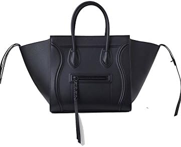 celine medium luggage phanton bag in baby grained calfskin (black)