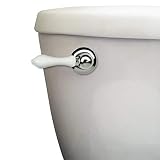 Danco 89448A 89448 Decorative Toilet Tank Handle, Chrome/White