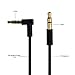 Eleshroom Replacement Audio Cable With Talk/Mic Remote For Beats by Dr. Dre, Studio, Studio 2, Solo, Solo 2, Mixr, Pro - Compatible with iPhone 4/4S/5/5S/6/6S/6S Plus - Black