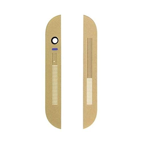 Foir Mesh Top Front Camera Cover With Bottom Bezel Housing Glacial for HTC One M8 831C Gold