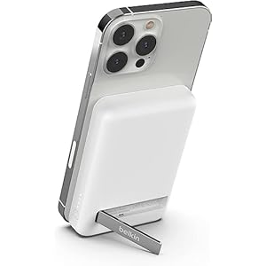 【VGP金賞受賞】Belkin MagSafe対応 ワイヤレス モバイルバッテリー 5000mAh(7.5W) ホワイト BPD004btWH