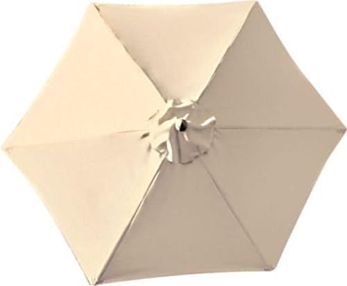 forestfoxTM CREAM GARDEN PARASOL 2m PULLEY. SOLID HARDWOOD OUTDOOR PATIO UMBRELLA SUN SHADE by MontyCarvo forestfox