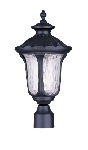 Livex Lighting 7855-04 Oxford 1 Light Outdoor Post Head, Black