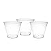 Party Essentials 9 oz Disposable Party Cups, Old Fashioned Tumblers, Cocktail Wine Glasses for Home, Picnic, Wedding, Birthday, 80-Count, Clear, Hard Plastic