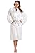 Camille Womens White 100% Cotton Towelling Bath Robe L/XL WHITE