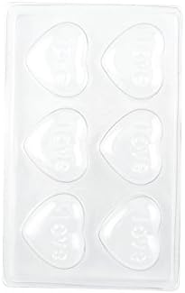 100 PCS Chocolate Molds Baby Shower Candy Making Supplies Jelly Maker Wholesale CC062 6 Love Hearts