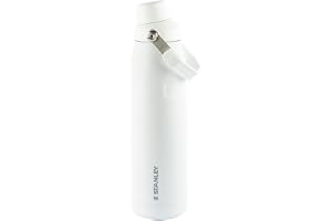 Stanley - Garrafa de água Aerolight com tampa de fluxo rápido, copo isolado a vácuo para bebidas frias, aço inoxidável leve, 710 ml, Polar
