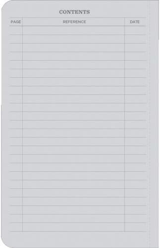 Rite in the Rain Waterproof Paper Fabrikoid Side Bound Book Black 160 pages 80 Sheets Grey Waterproof Paper Imperial & Metric Rulers Numbered pages Legally Defensible Sewn Bound Case 43/4 Inch x 71/2-Inch - Image 5