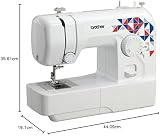 Brother L14S Sewing Machine 14 Stitches LED Light Top Load Bobbin 3 Year view 2