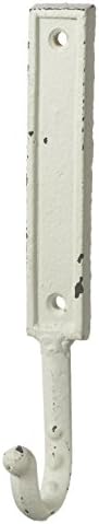 Midwest-Cbk Monogram Letter I Single Wall Hook Painted White Cast Iron 7.5 Inch