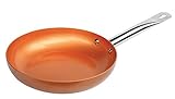 Ceramic Induction Non-Stick Copper Cookware 9.5 Inch Round Frying Skillet Pan