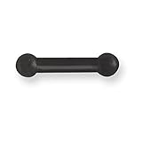 Solid Titanium BB 6G (4.1mm) 5/8" (15mm) Long w 6mm Balls Black