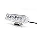 Jiawill Dual Color Marine LED Spreader Flood Deck Light for Boat White Housing (Pack of 2) DC 9~32V with 316L Stainless Steel Bracket (White Housing, White & Blue Beam)