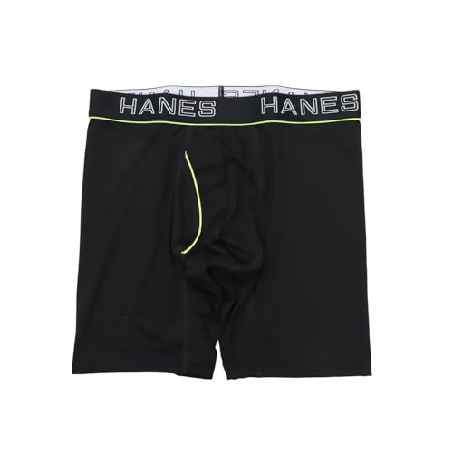 [ヘインズ] 抗菌防臭 吸汗速乾 1P Comfort Flex Fit ボクサーパンツ コンフォートフレックスフィット(R) ブリーザブルストレッチメッシュ HM6ED102-090-LL