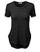 J.TOMSON Womens Round Neck Lightweight Short Sleeve Soft Loose Fit T-Shirt Top