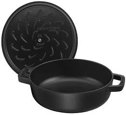 STAUB Cast Iron Chistera, Black, 24 cm - Image 3
